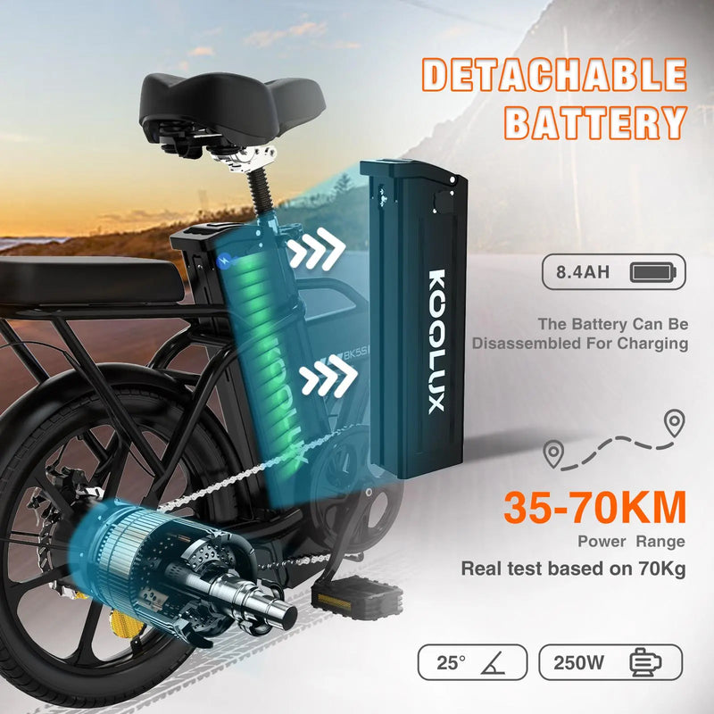 KOOLUX BK5 Foldable E-bike With Throttle