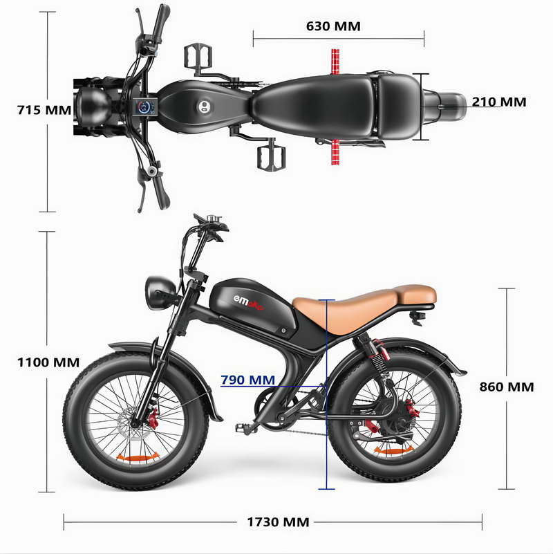 Emoko C93 Electric Bike Dual Suspension